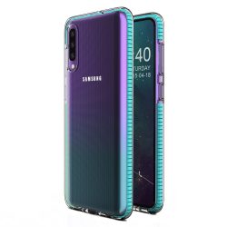   Spring Case Clear TPU Gel Samsung Galaxy A40 hátlap, tok, világoskék