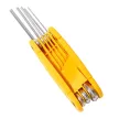 Deli EDL230308 8db-os imbuszkulcs készlet, 1.5-8mm, sárga