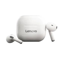  Lenovo LP40 Bluetooth headset akkumulátoros töltő tokkal, fehér