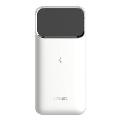   Ldnio PQ11 Powerbank, hordozható külső akkumulátor 2xUSB-A/USB-C, 10000 mAh, 22.5W, fehér