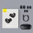 Baseus Encok W11 Bluetooth 5.0 Earphone, Headset, vezeték nélküli töltés funkcióval, fekete