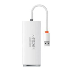   Baseus Lite Series Hub 4in1 4xUSB-A 3.0, elosztó, USB-A kábellel, 25 cm, fehér