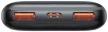 Baseus PPBD040201 Bipow Pro Power Bank, hordozható külső akkumulátor 2xUSB-A/USB-C kábellel, 10000 mAh, 20W, fekete