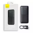 Baseus PPBD040201 Bipow Pro Power Bank, hordozható külső akkumulátor 2xUSB-A/USB-C kábellel, 10000 mAh, 20W, fekete