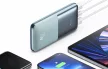 Baseus PPBD040203 Bipow Pro Power Bank, hordozható külső akkumulátor 2xUSB-A/USB-C kábellel, 10000 mAh, 20W, világoskék