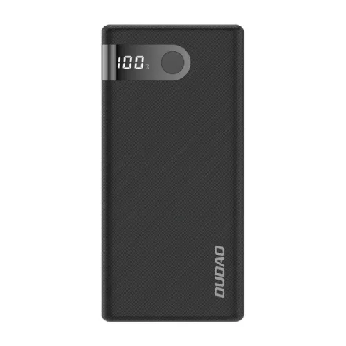 Dudao K9Pro LED Powerbank, hordozható külső akkumulátor 2xUSB-A/USB-C/Micro-USB, LED kijelzővel, 10000 mAh, szürke