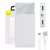 Baseus Bipow Powerbank, hordozható külső akkumulátor 2xUSB-A/USB-C/Micro-USB, LED kijelzővel, 10000 mAh, 15W, fehér