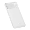Baseus Bipow Powerbank, hordozható külső akkumulátor 2xUSB-A/USB-C/Micro-USB, LED kijelzővel, 10000 mAh, 20W, fehér