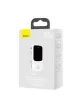 Baseus PPQD060102 Qpow Power Bank, hordozható külső akkumulátor USB/USB-C/Lightning, USB-C kábellel, 10000 mAh, 22.5W, fehér