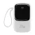Baseus PPQD060302 Qpow Power Bank, hordozható külső akkumulátor USB/USB-C/Lightning, USB-C kábellel, 20000 mAh, 22.5W, fehér