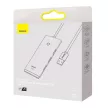 Baseus OS-Lite 4-Port Hub 4xUSB-A 3.0 elosztó, USB-A kábellel, 25cm, fekete