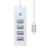 Orico Hub 4xUSB-A 3.0 elosztó, USB-C kábellel, 15cm, fehér