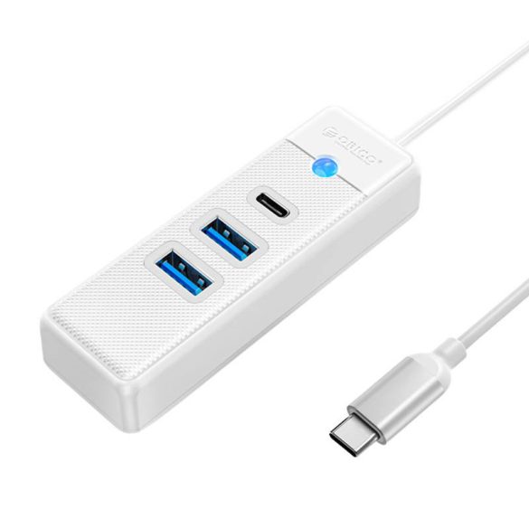 Orico Hub 2xUSB-A 3.0, USB-C elosztó, USB-C kábellel, 15cm, fehér