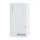 Romoss SENSE4SF Powerbank, hordozható külső akkumulátor 2xUSB-A/USB-C/Micro-USB/Apple Lightning, PD gyorstöltés, 10000 mAh, 22.5W, fehér