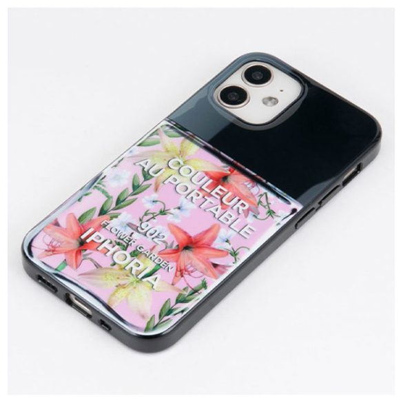Iphoria iPhone 12 12 Pro Nailpolish Flower Garden hátlap, tok, mintás, színes