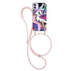   Iphoria iPhone 12/12 Pro Euphoria nyakba akasztós hátlap, tok, mintás, színes