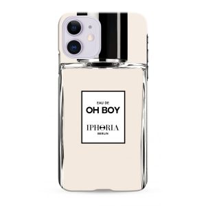 Iphoria iPhone 12/12 Pro Parfum au Portable Oh Boy hátlap, tok, mintás, bézs