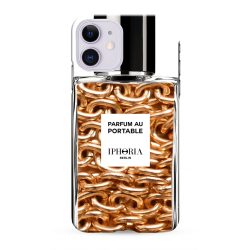   Iphoria  iPhone 12/12 Pro Parfum au Portable Golden Chains hátlap, tok, mintás, arany