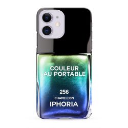   Iphoria  iPhone 12/12 Pro Nailpolish Chameleon hátlap, tok, mintás, színes