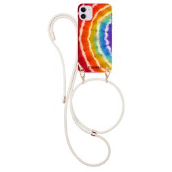   Iphoria  iPhone 12/12 Pro Hippie nyakba akasztós hátlap, tok,  mintás, színes