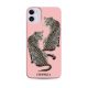 Iphoria iPhone 11 Leopards hátlap, tok, mintás, rózsaszín