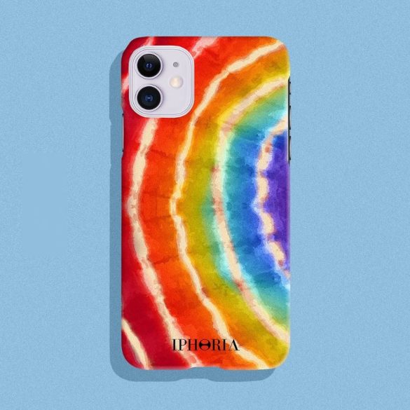 Iphoria iPhone 12/12 Pro Hippie hátlap, tok, mintás, színes