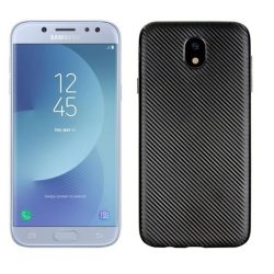 Carbon Fiber Samsung Galaxy J5 (2017) hátlap, tok, fekete