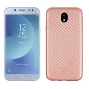   Carbon Fiber Samsung Galaxy J5 (2017) hátlap, tok, rózsaszín