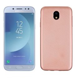   Carbon Fiber Samsung Galaxy J5 (2017) hátlap, tok, rózsaszín