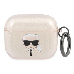   Karl Lagerfeld Apple Airpods 3 Glitter Karl's Head tok, arany