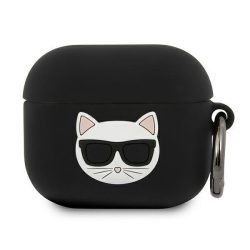   Karl Lagerfeld Apple Airpods 3 Silicone Choupette tok, fekete