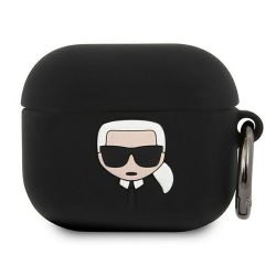 Karl Lagerfeld Apple Airpods 3 szilikon tok, fekete