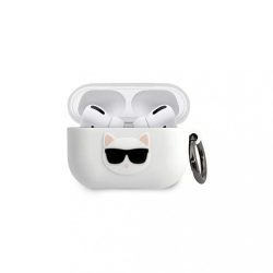   Karl Lagerfeld Apple Airpods Pro Choupette szilikon tok, fehér