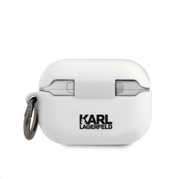 Karl Lagerfeld Apple Airpods Pro Silicone RSG (KLACAPSILRSGWH) tok, fehér