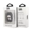 Karl Lagerfeld Apple Airpod (KLACCSILKHBK ) szilikon tok, fekete