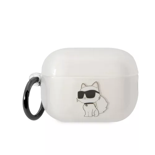 Karl Lagerfeld Airpods Pro 2 Iconic Choupette (KLAP2HNCHTCT) tok, átlátszó