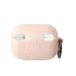 Karl Lagerfeld Airpods Pro 2 Silicone Karl Head 3D (KLAP2RUNIKP) tok, rózsaszín