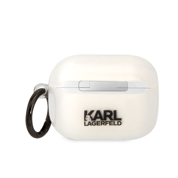 Karl Lagerfeld 3D Logo NFT Karl Head TPU Case AirPods Pro (KLAPHNIKTCT) tok, fehér