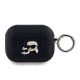 Karl Lagerfeld PU Embossed Karl and Choupette Heads AirPods Pro, tok, fekete