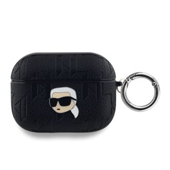   Karl Lagerfeld PU Embossed Karl Head AirPods Pro, tok, fekete