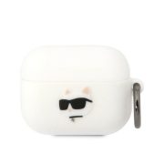   Karl Lagerfeld 3D Logo NFT Choupette Head Silicone Case AirPods Pro (KLAPRUNCHH) tok, fehér