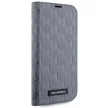 Karl Lagerfeld KLBKP14LSAKLHPG Saffiano Monogram iPhone 14 Pro 6.1" oldalra nyíló tok, ezüst