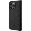 Karl Lagerfeld KLBKP14LSAKLHPK Saffiano Monogram iPhone 14 Pro 6.1" oldalra nyíló tok, fekete