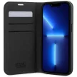 Karl Lagerfeld KLBKP14LSAKLHPK Saffiano Monogram iPhone 14 Pro 6.1" oldalra nyíló tok, fekete