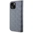 Karl Lagerfeld KLBKP14SSAKLHPG Saffiano Monogram iPhone 14 6.1" oldalra nyíló tok, ezüst