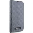 Karl Lagerfeld KLBKP14XSAKLHPG Saffiano Monogram iPhone 14 Pro Max 6.7" oldalra nyíló tok, ezüst