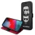 Karl Lagerfeld iPhone 12/12 Pro 3D Rubber Heads (KLFLBKSP12MFKICKC) oldalra nyíló tok, fekete