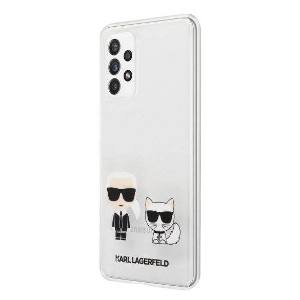 Karl Lagerfeld Samsung Galaxy A72 Karl & Choupette (KLHCA72CKTR) hátlap, tok, átlátszó