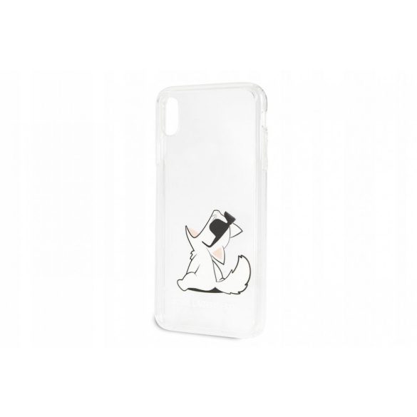Karl Lagerfeld iPhone Xs Max Fun Choupette Hard (KLHCI65CFNRC) hátlap, tok, átlátszó