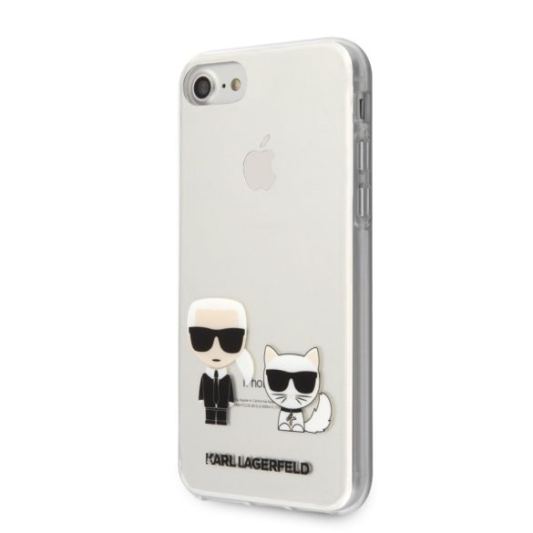 Karl Lagerfeld iPhone 7/8/SE (2020) Karl & Choupette Full Body (KLHCI8CKTR) hátlap, tok, átlátszó